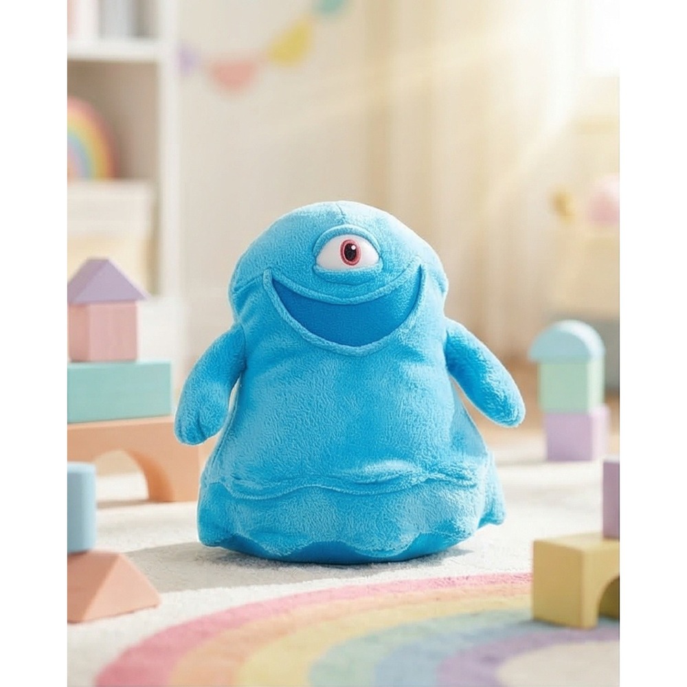 Monsters vs Aliens B.O.B. Plush Toy Factory Blue One Eye DreamWorks 2009 7" NWT